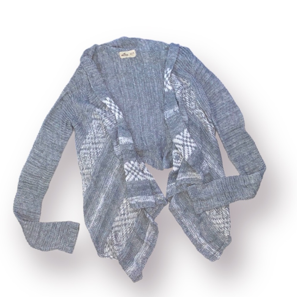 ✨4 for $25✨ Hollister Printed Knit Cropped Cardigan